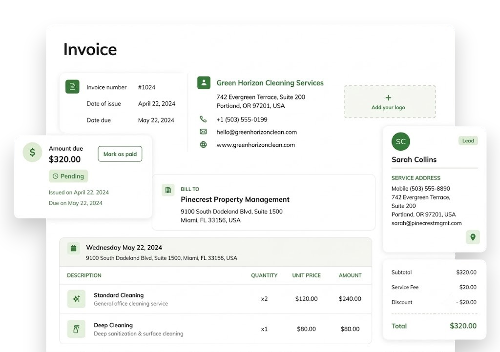 Clean Assign Invoicing Feature